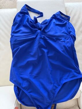 Women’s Pour Moi  Blue One-Piece Swim Suit